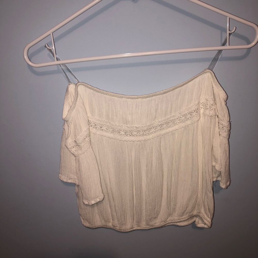 White Off the Shoulder Top